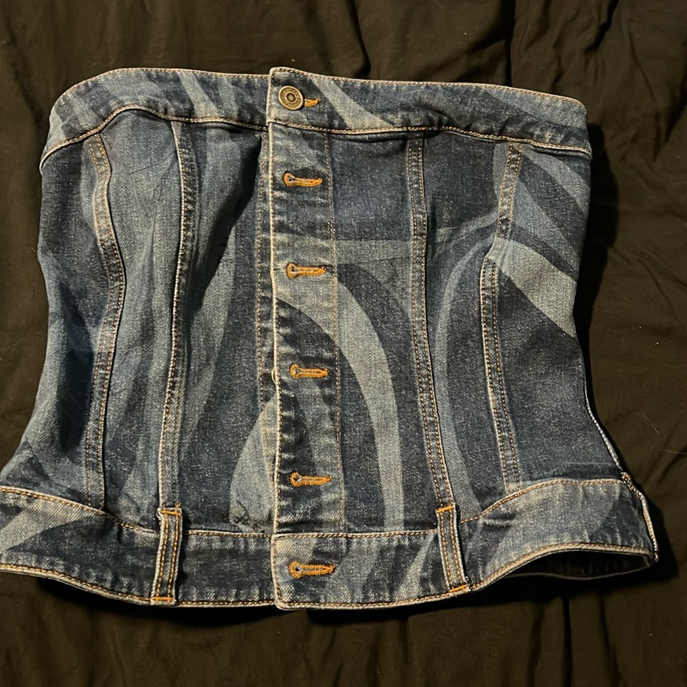 New Season Emillio Pucci Corset denim Top